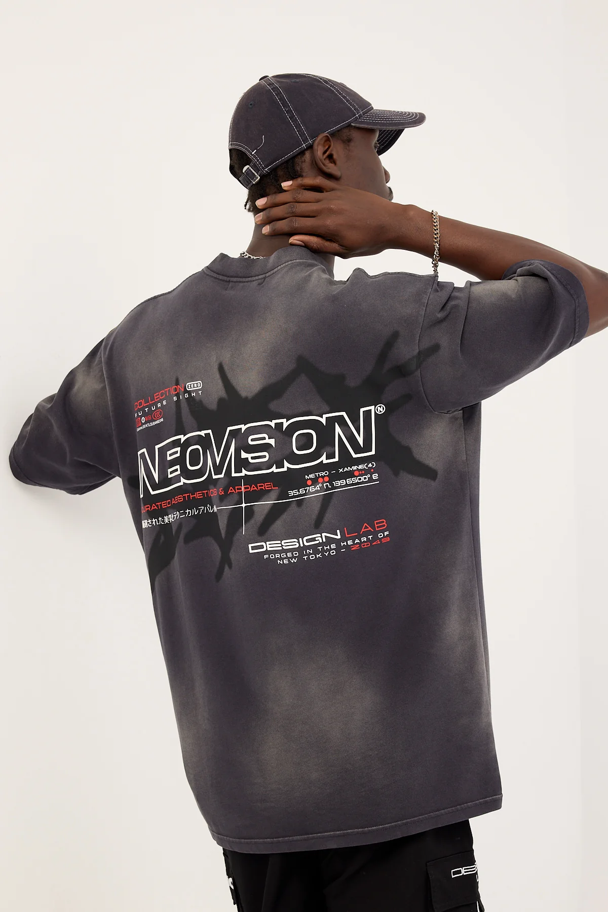 Neovision Relic Oversize Super Heavy Tee Sunfade Black