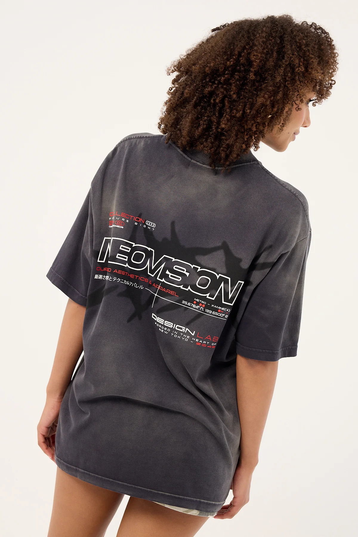 Neovision Relic Oversize Super Heavy Tee Sunfade Black - Image 2