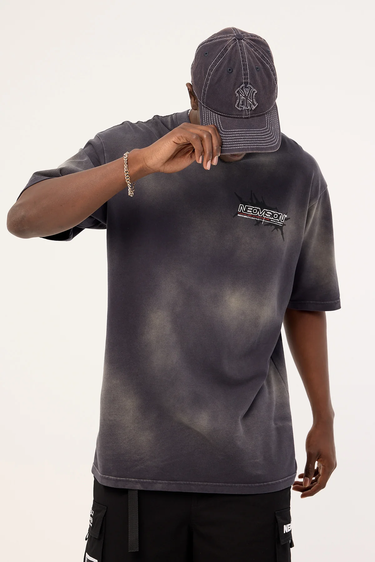 Neovision Relic Oversize Super Heavy Tee Sunfade Black - Image 4