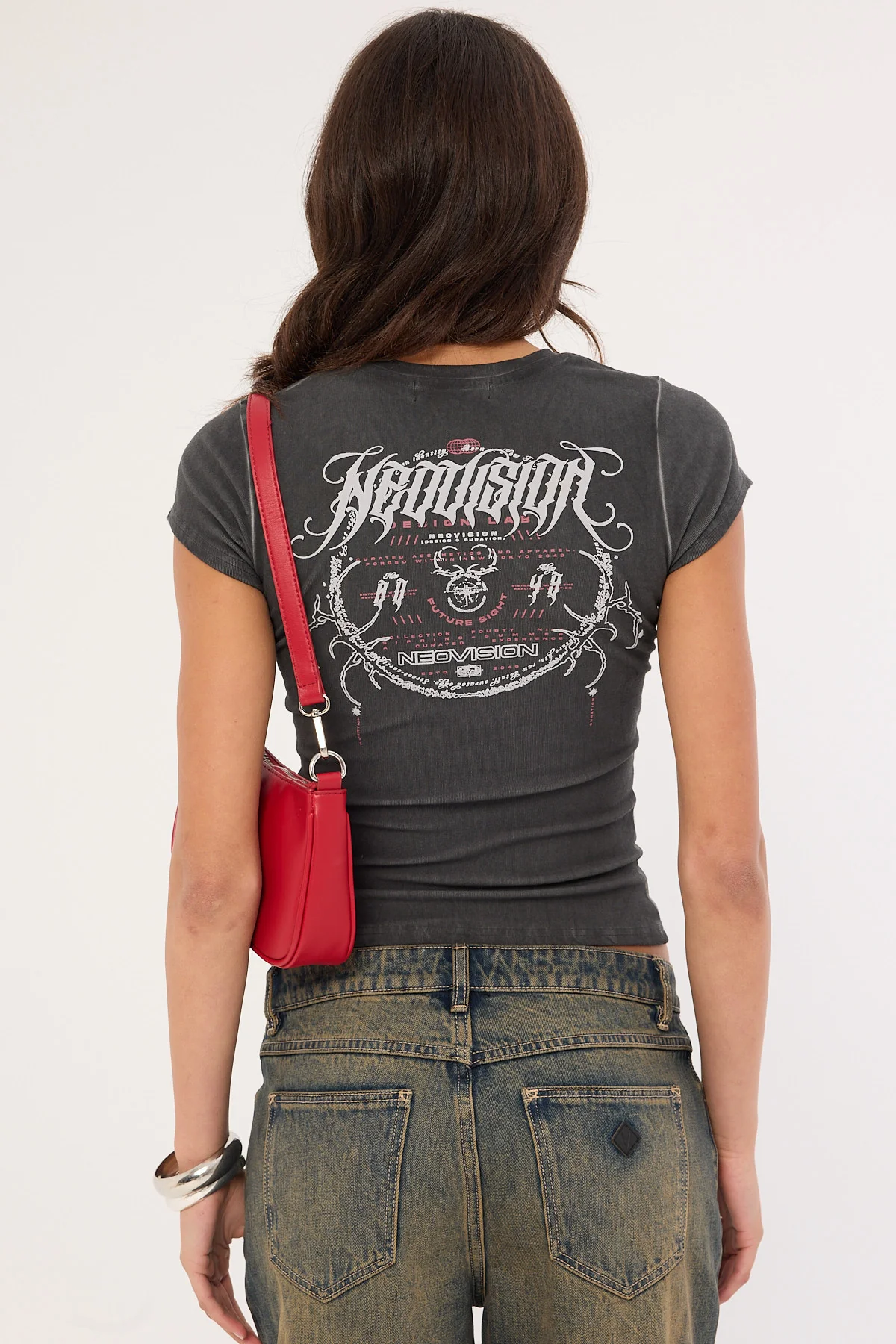 Neovision Requiem Street Baby Tee Washed Black - Image 2