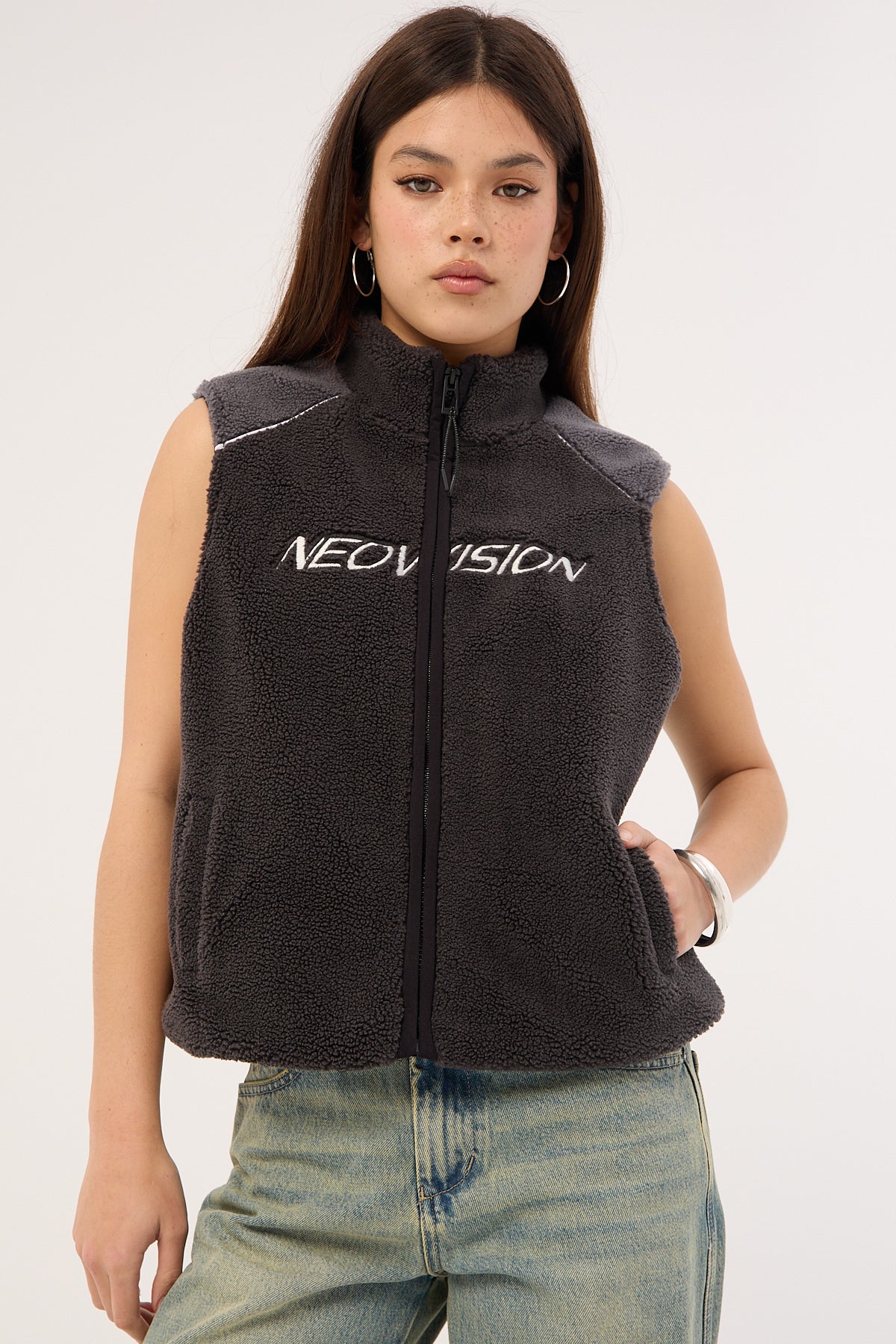 Neovision Reserved Sherpa Vest Grey - Image 2