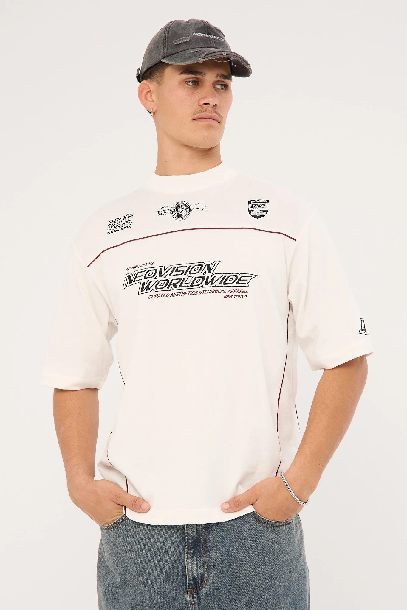 Neovision Reserved Street Super Heavy Tee Off White - Image 2