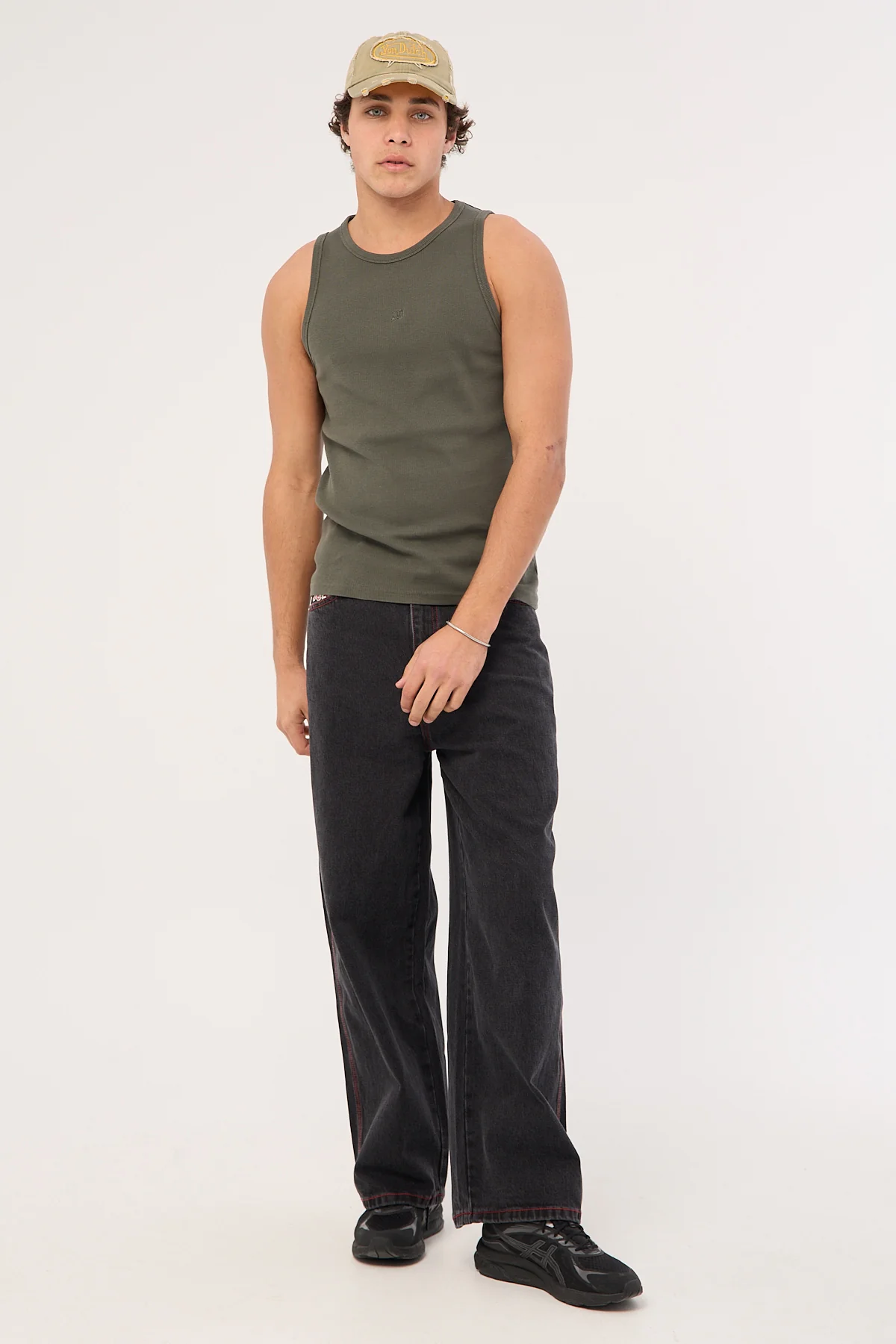 Neovision Restricted Singlet Tank Washed Khaki - Image 2