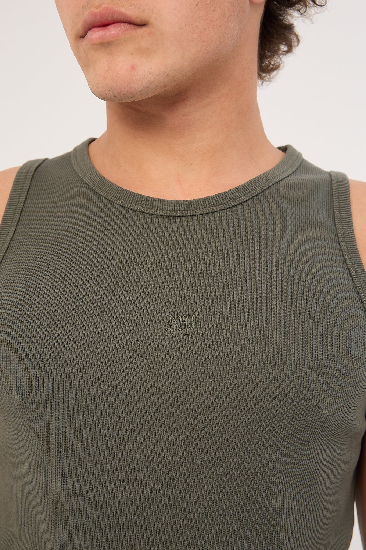 Neovision Restricted Singlet Tank Washed Khaki - Image 5