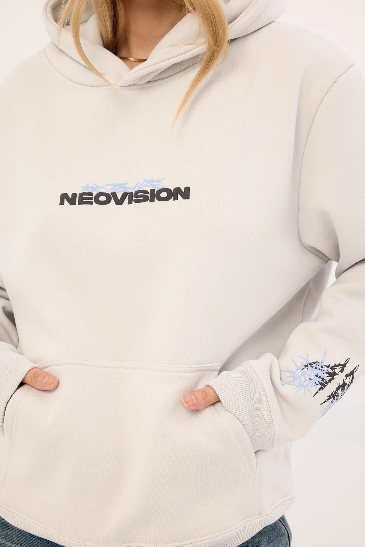 Neovision Ritual Relaxed Hoodie Grey - Image 3