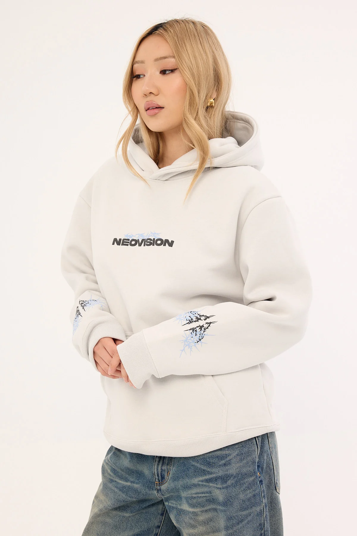Neovision Ritual Relaxed Hoodie Grey - Image 4