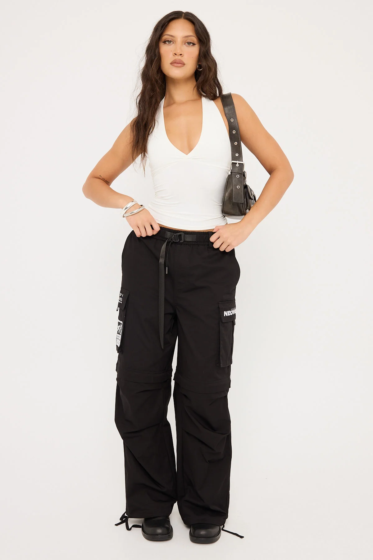 Neovision Ritual Wide Zip Off Cargo Pant Black - Image 12