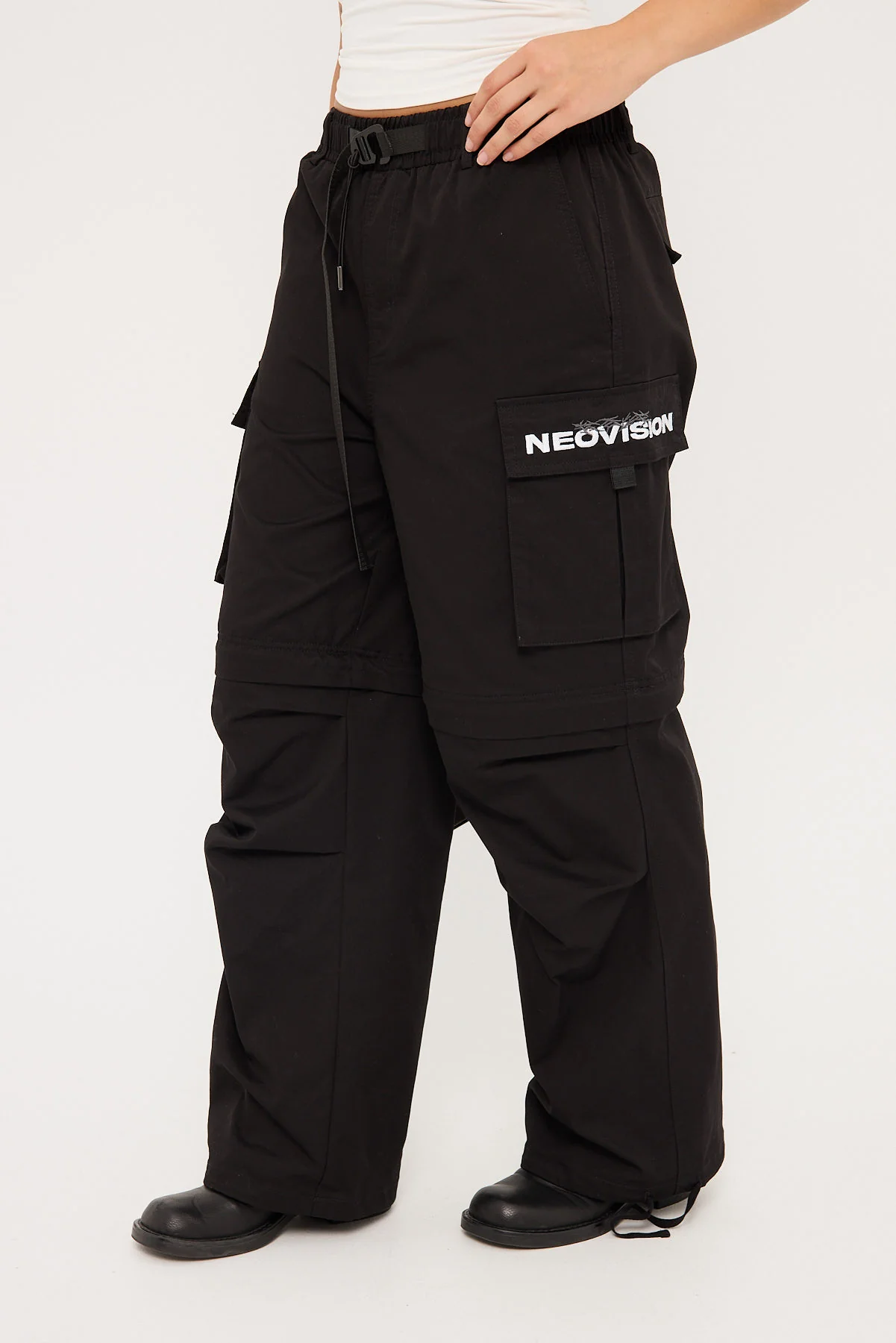 Neovision Ritual Wide Zip Off Cargo Pant Black - Image 13