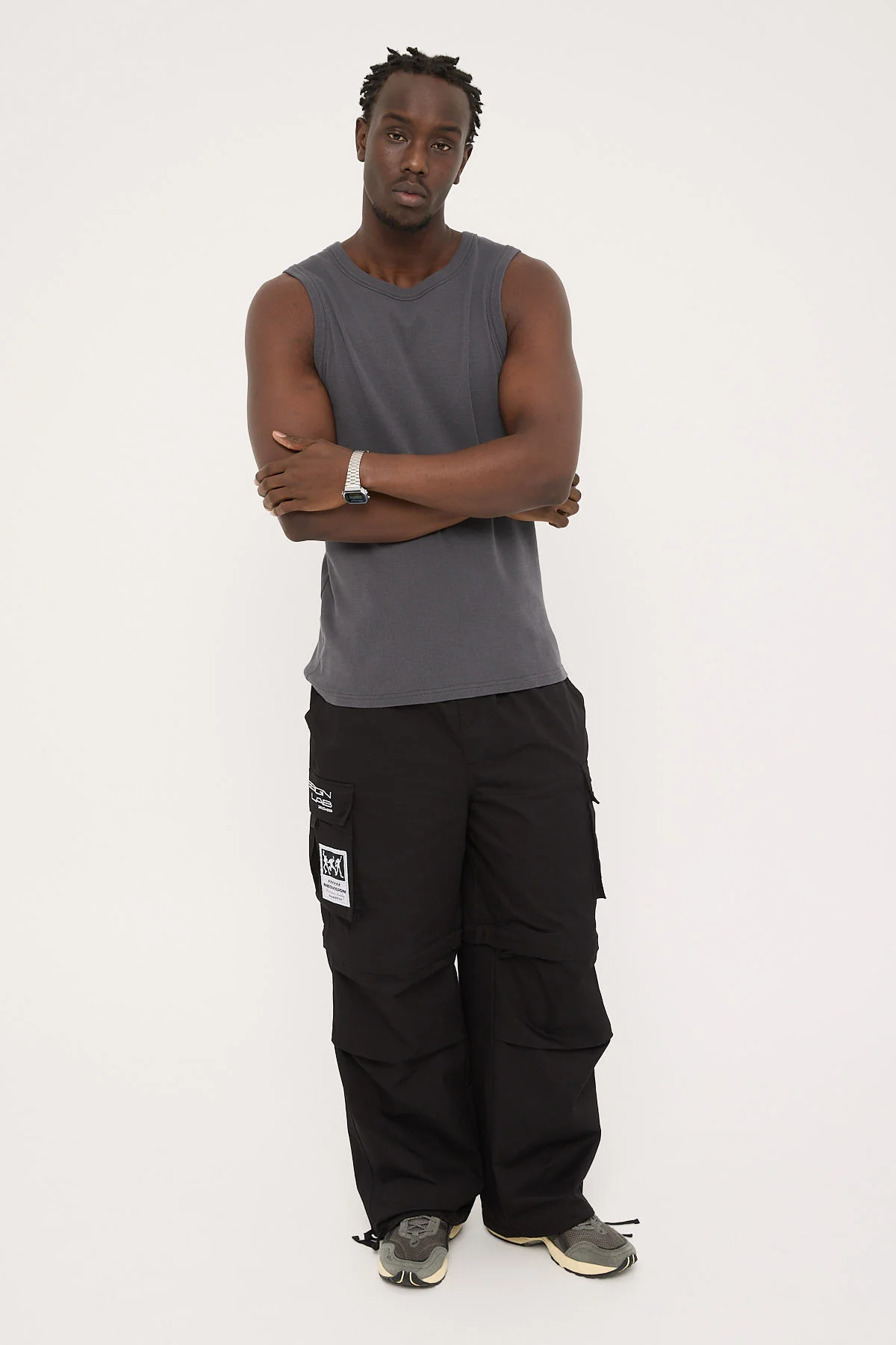 Neovision Ritual Wide Zip Off Cargo Pant Black - Image 3