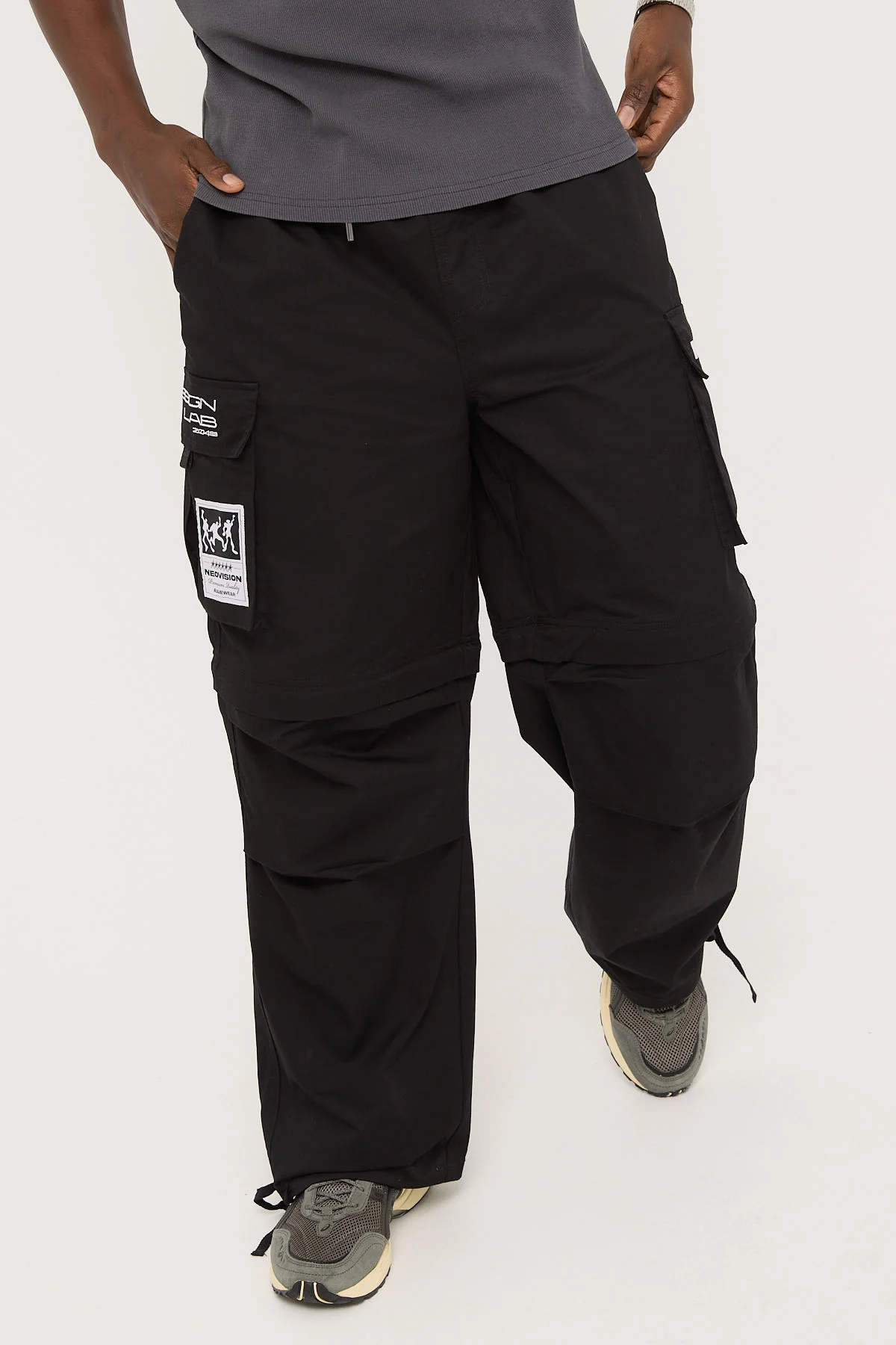 Neovision Ritual Wide Zip Off Cargo Pant Black - Image 4