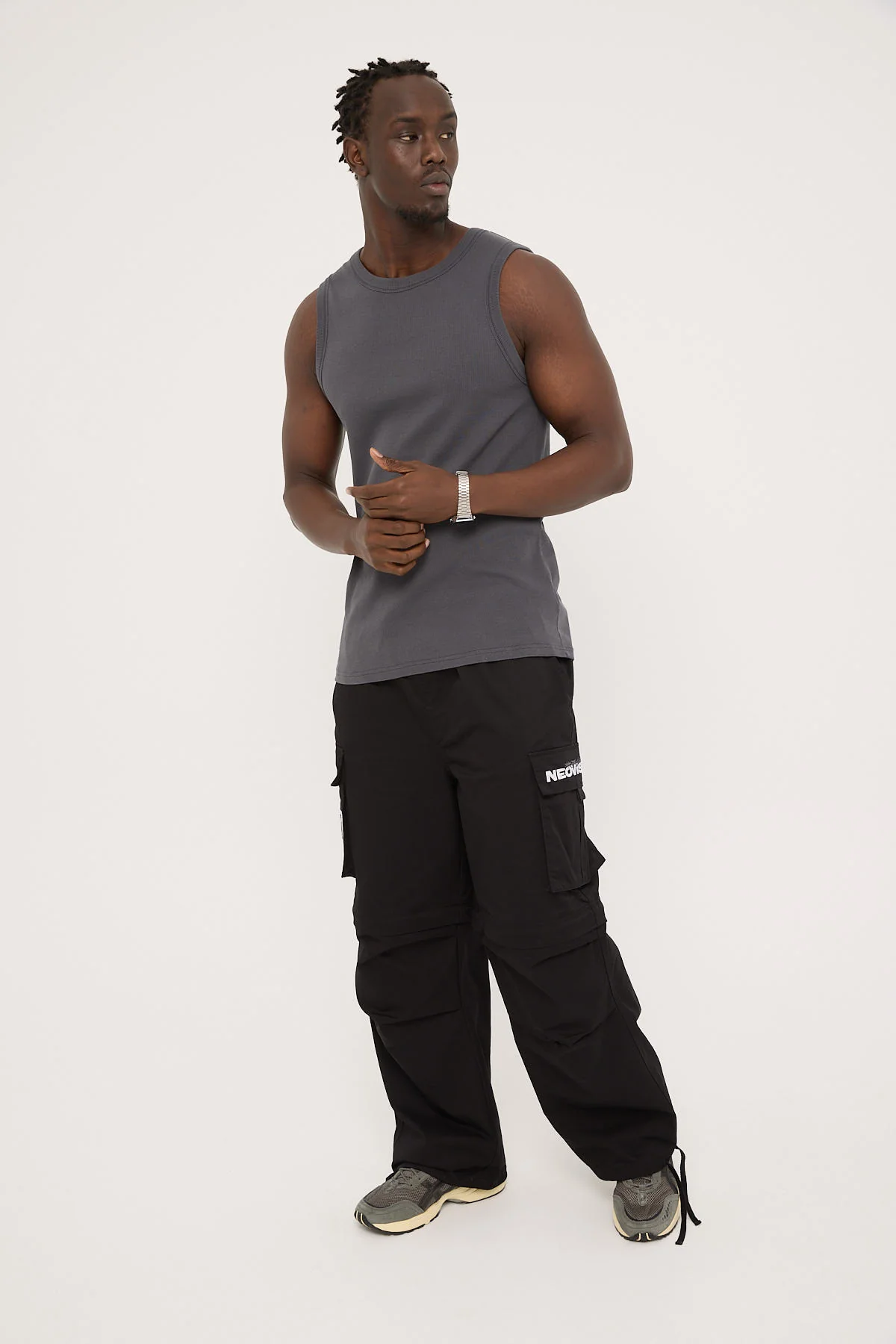 Neovision Ritual Wide Zip Off Cargo Pant Black - Image 5
