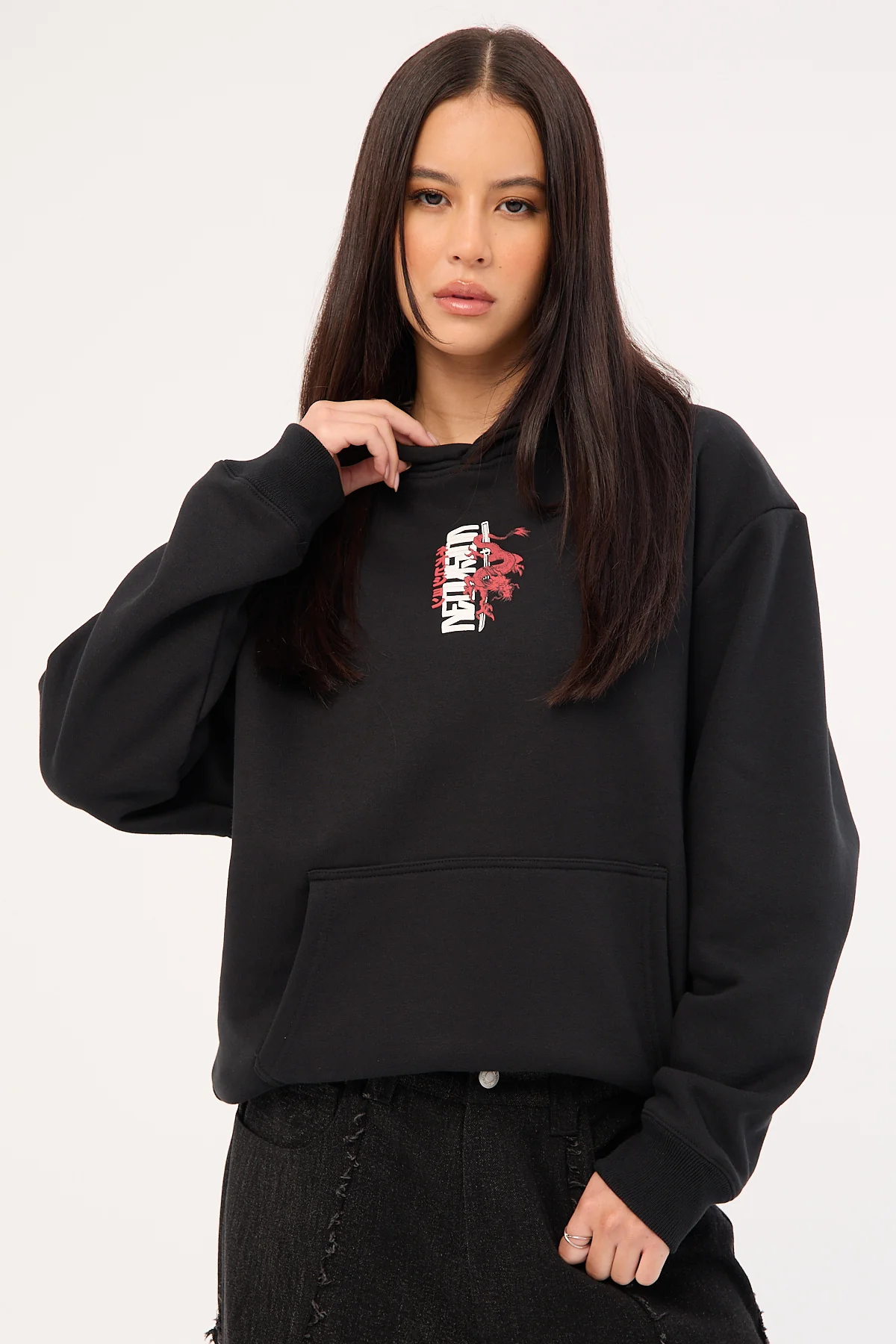 Neovision Riyu Relaxed Hoodie Black - Image 3
