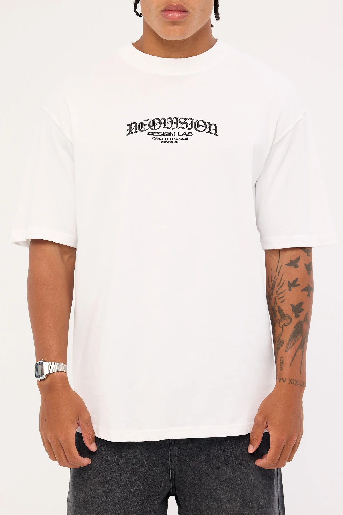 Neovision Rosebud Oversize Super Heavy Tee White - Image 8