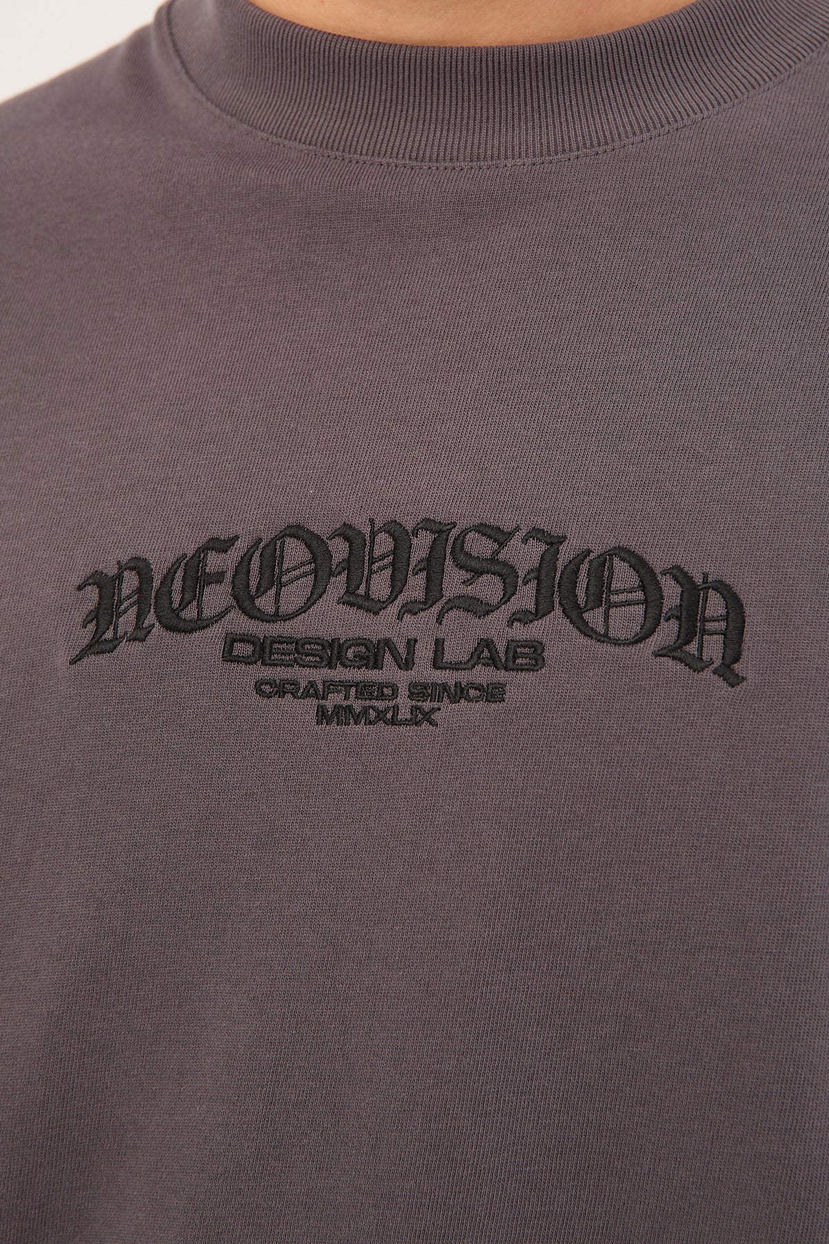 Neovision Rosebud Oversized Super Heavy Tee ASPHALT - Image 9
