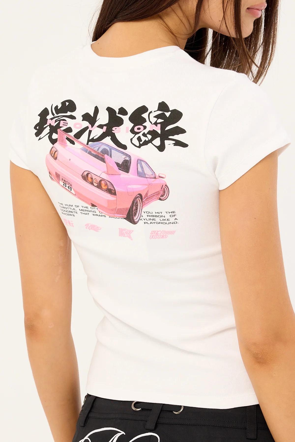 Neovision Route 1 Baby Tee White - Image 7