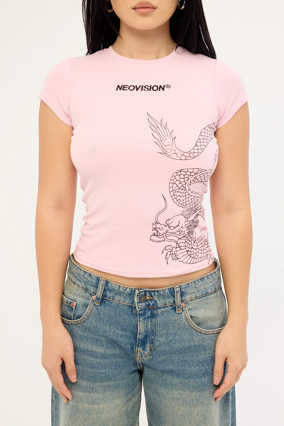 Neovision Ryuko Baby Tee Pink - Image 6