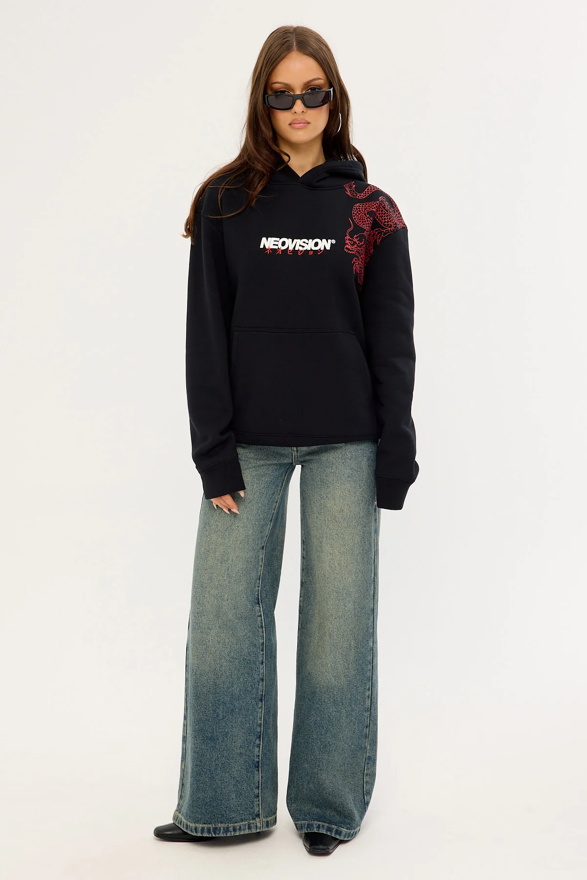 Neovision Ryuko Relaxed Hoodie Black - Image 2