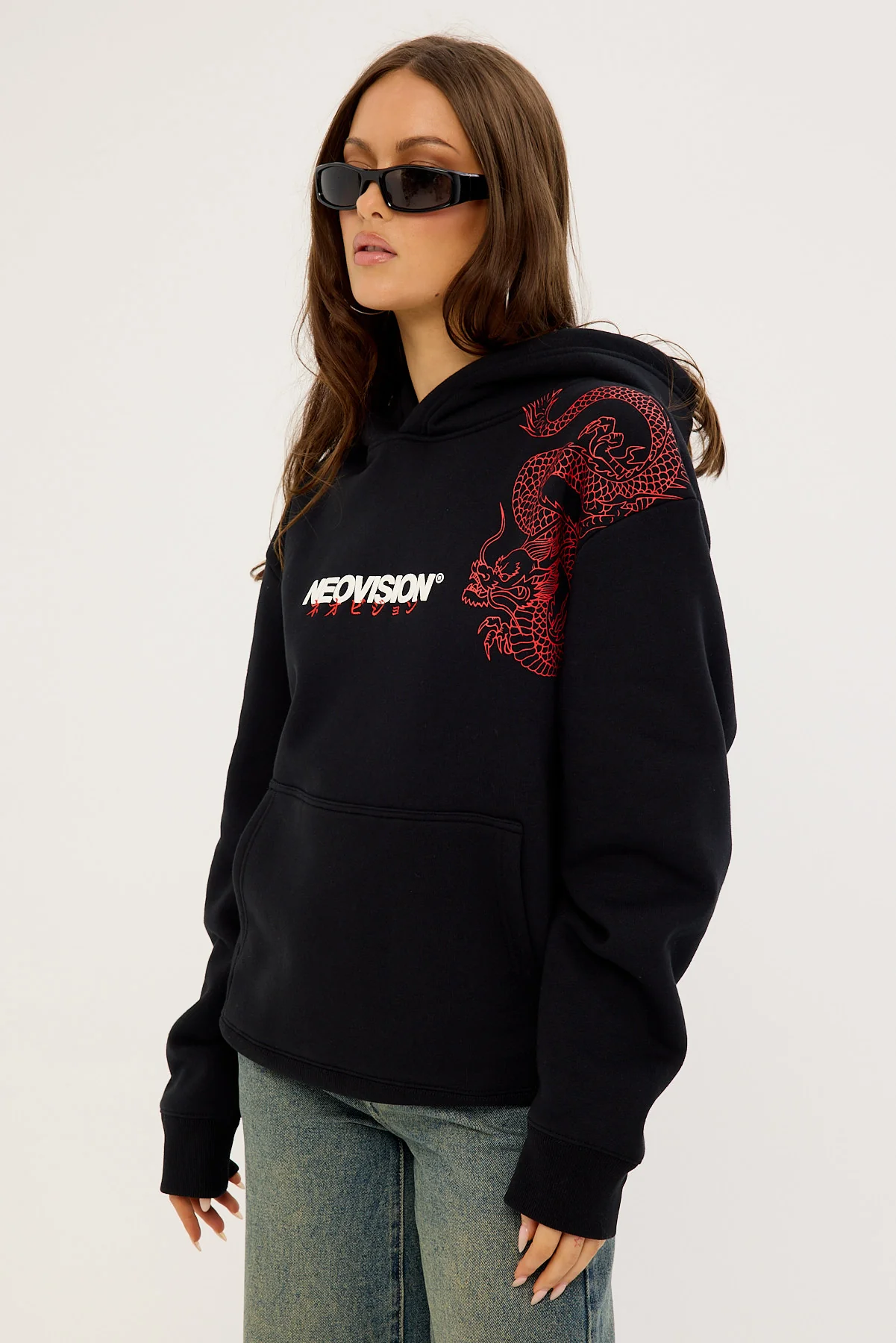 Neovision Ryuko Relaxed Hoodie Black - Image 4