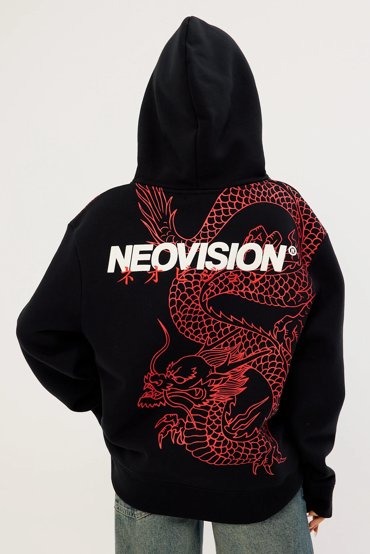 Neovision Ryuko Relaxed Hoodie Black - Image 6