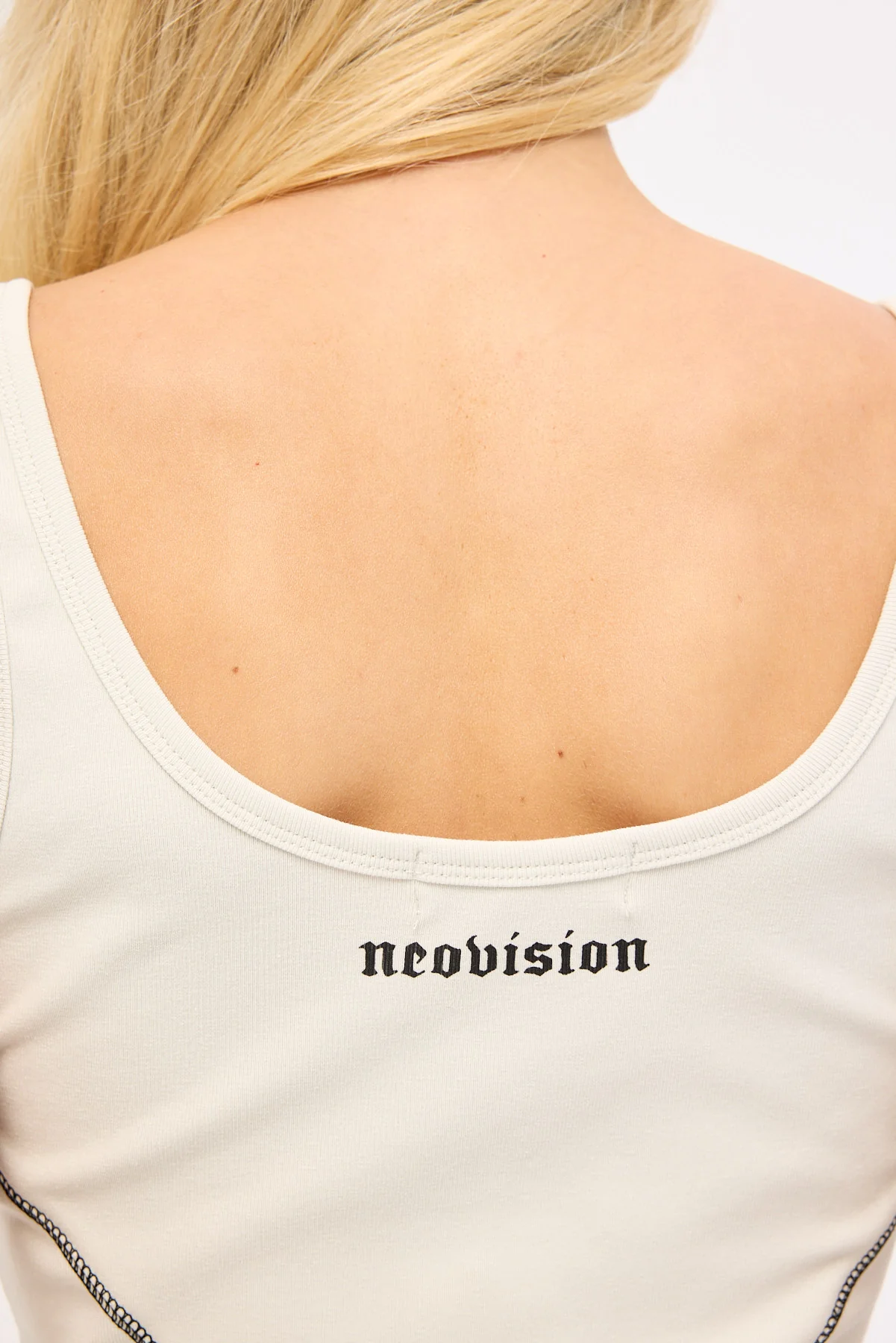 Neovision Salvage Lace Up Tank Top Washed Grey - Image 6
