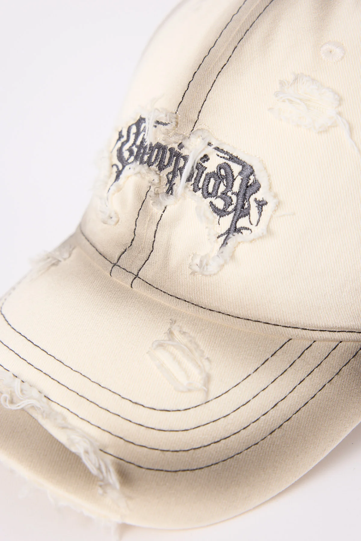 Neovision Sanctum Distressed Dad Cap Washed White - Image 3