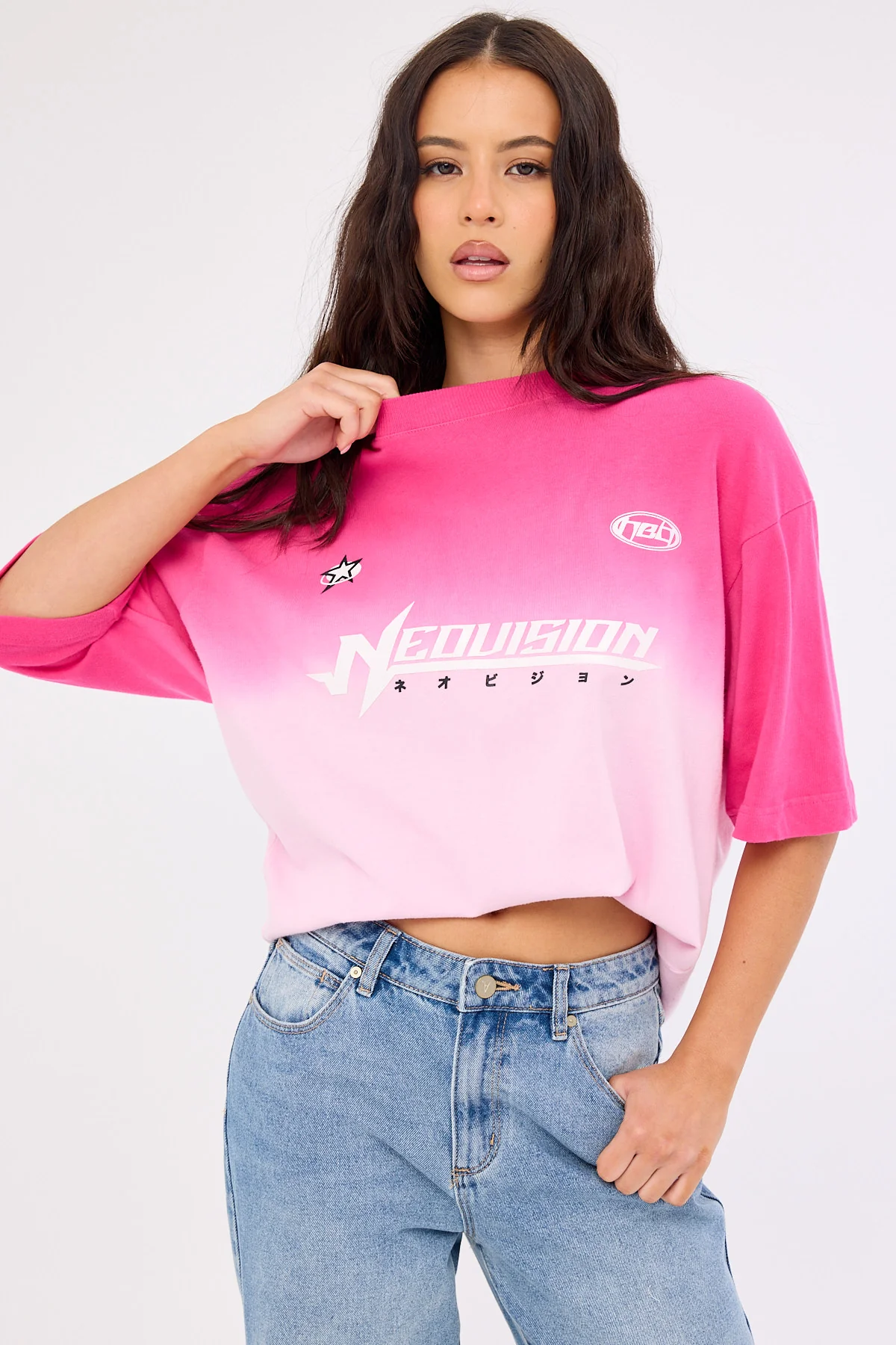 Neovision Saturate Oversize Super Heavy Tee Raspberry Sherbet - Image 5