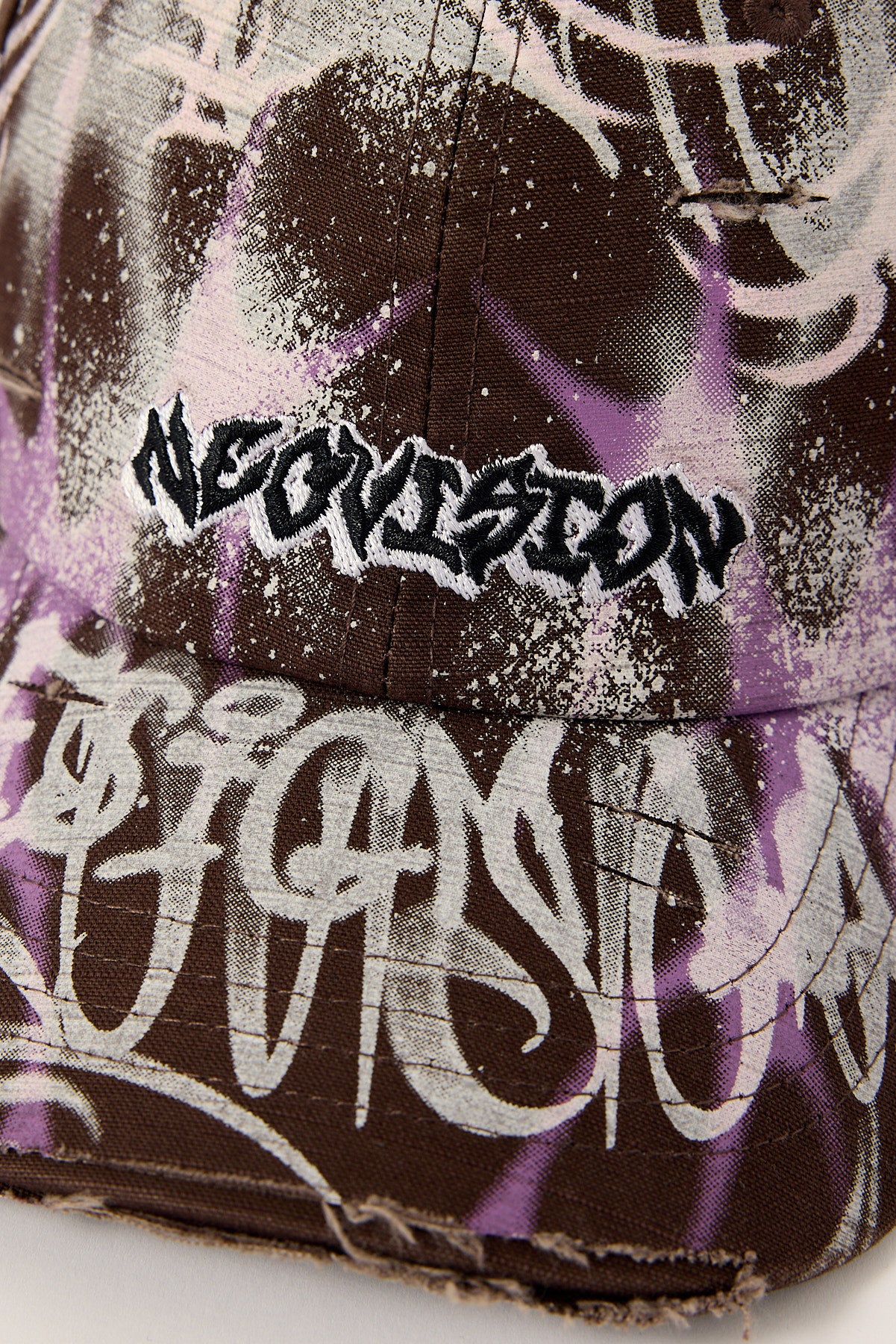 Neovision Scrawl Distressed Dad Cap Washed Brown - Image 2