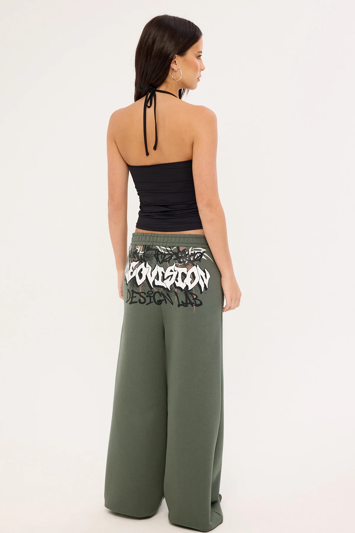 Neovision Scrawl Straight Leg TrackPant Khaki Green - Image 5