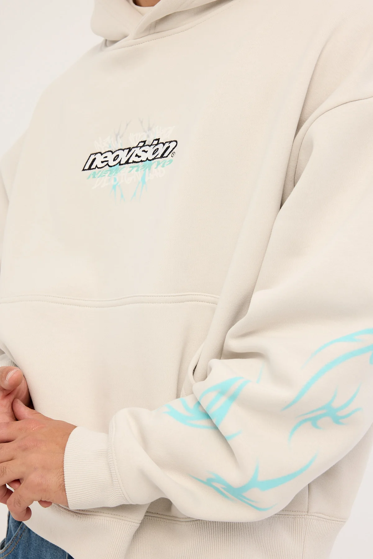 Neovision Scrawl Urban Hoodie Grey Fog - Image 4