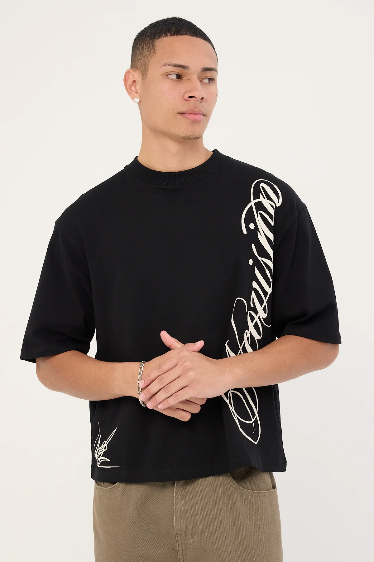 Neovision Scripture Cropped Street Super Heavy Tee Black - Image 6