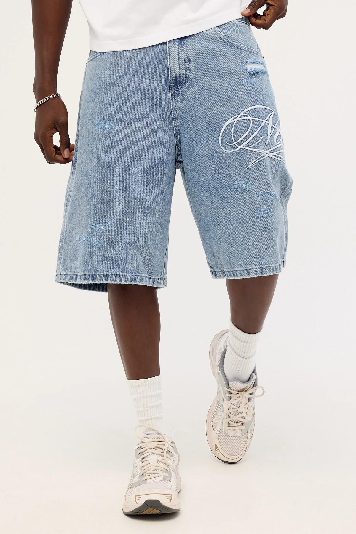 Neovision Scripture Nexa Baggy Jort Ash Blue - Image 2