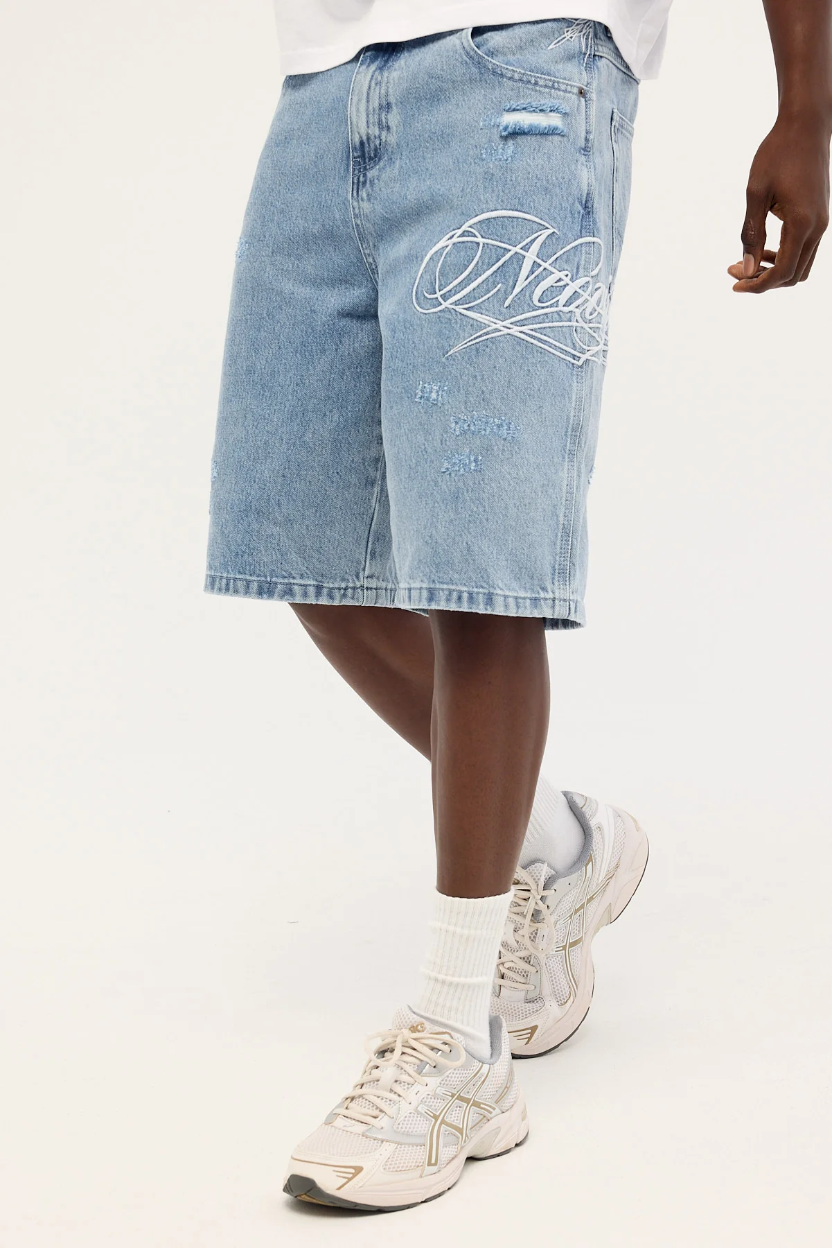Neovision Scripture Nexa Baggy Jort Ash Blue - Image 3