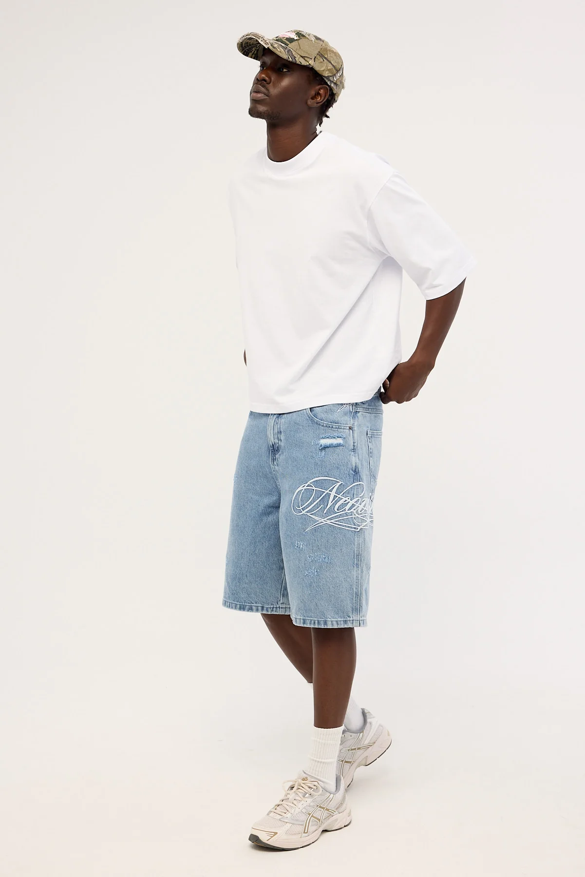 Neovision Scripture Nexa Baggy Jort Ash Blue - Image 4