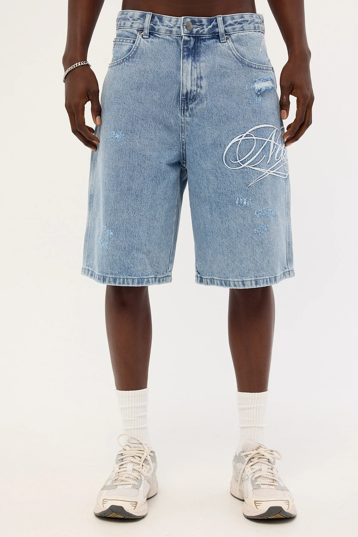 Neovision Scripture Nexa Baggy Jort Ash Blue - Image 7