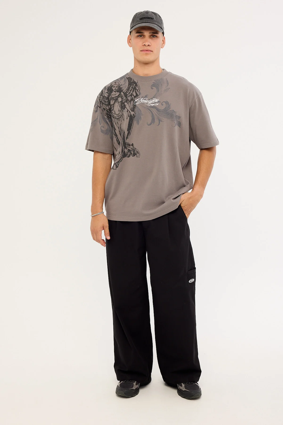 Neovision Seraph Oversize Super Heavy Tee Smoke Grey - Image 3