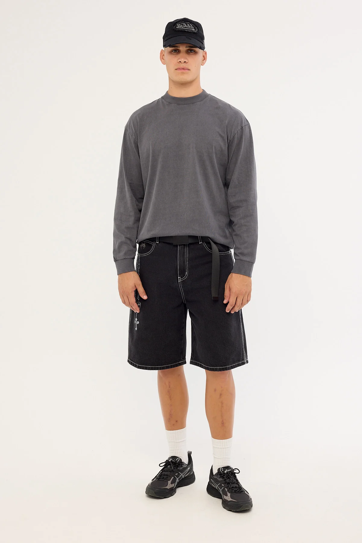 Neovision Shackle Nexa Baggy Jort Dirty Washed Black
