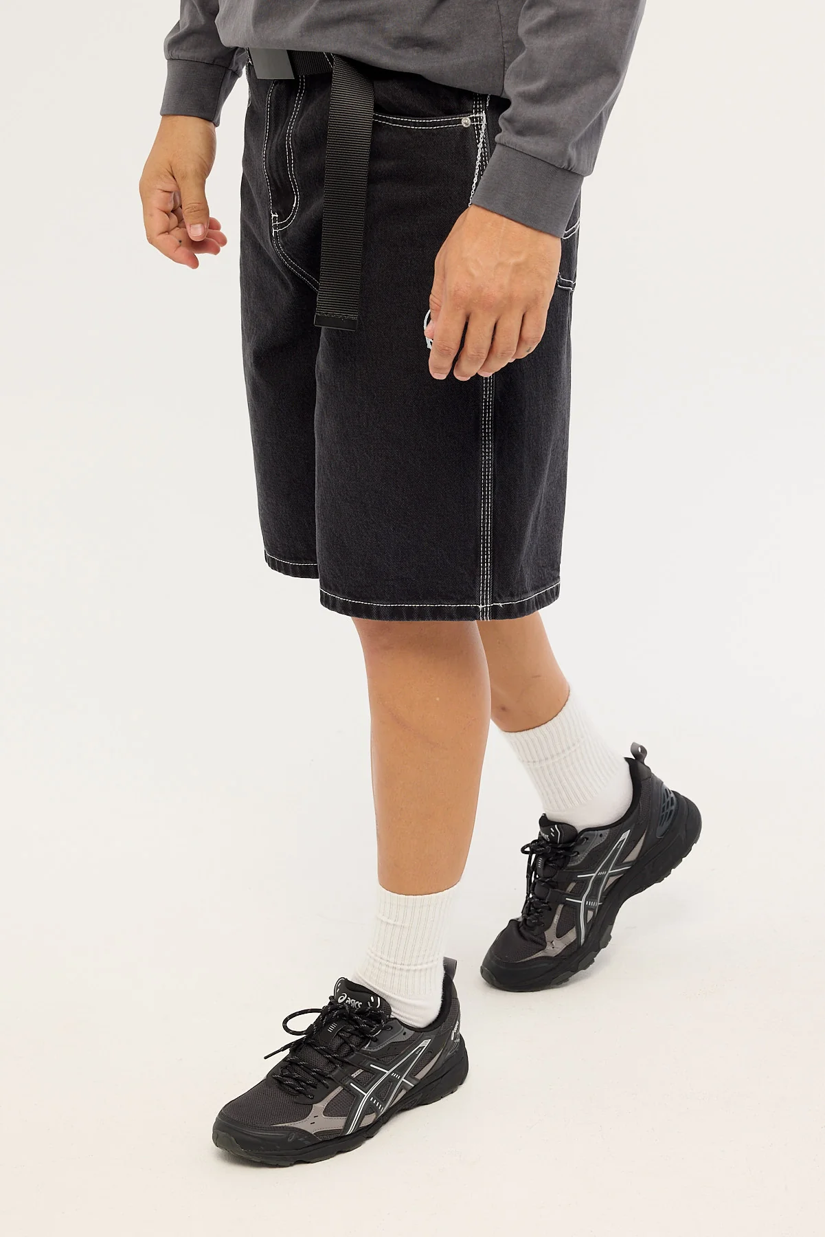Neovision Shackle Nexa Baggy Jort Dirty Washed Black - Image 3