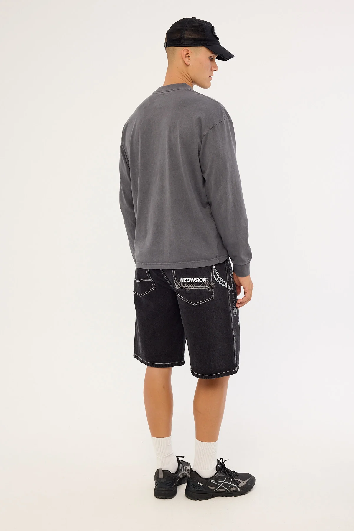 Neovision Shackle Nexa Baggy Jort Dirty Washed Black - Image 5