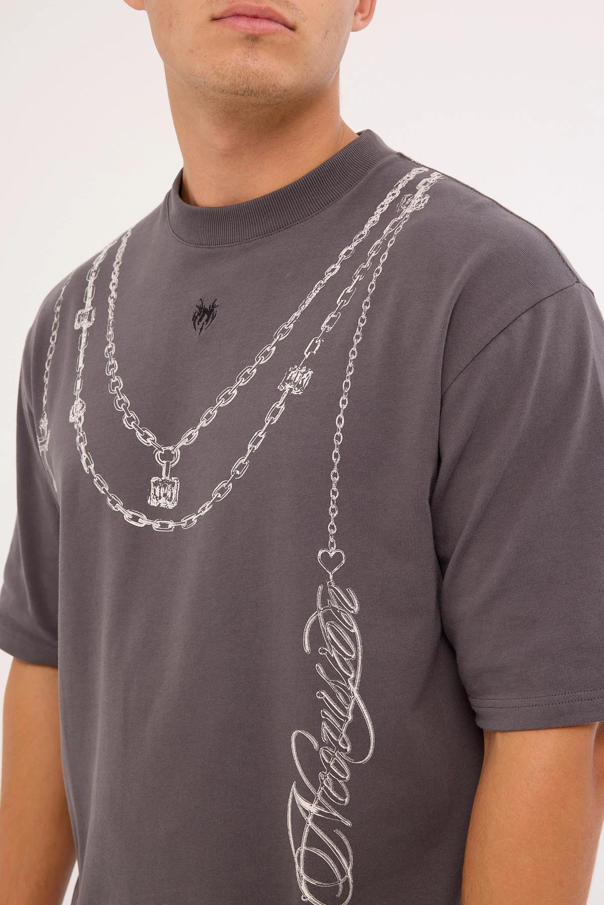 Neovision Shackle Street Super Heavy Tee Acid Washed Black - Image 7