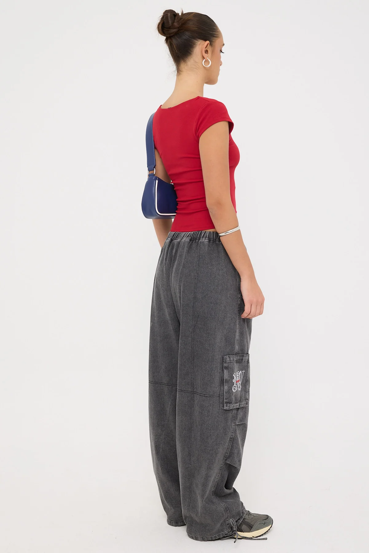 Neovision Shadow Realm Wide Leg Pant Washed Black - Image 4