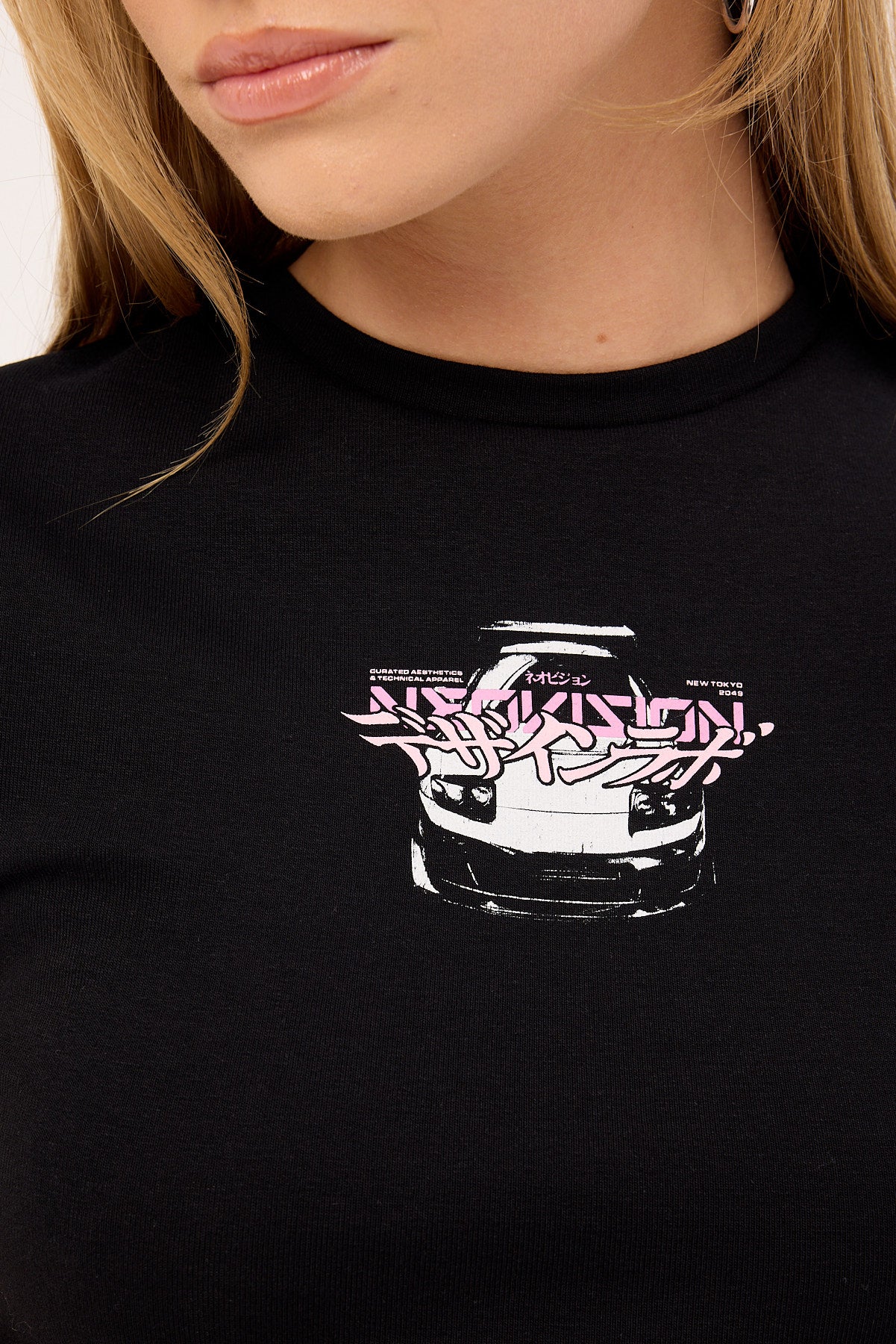 Neovision Shift Baby Tee Black - Image 4