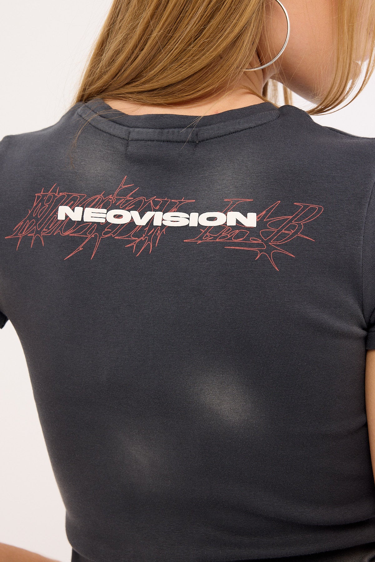 Neovision Shockwire Baby Tee Washed Black - Image 2