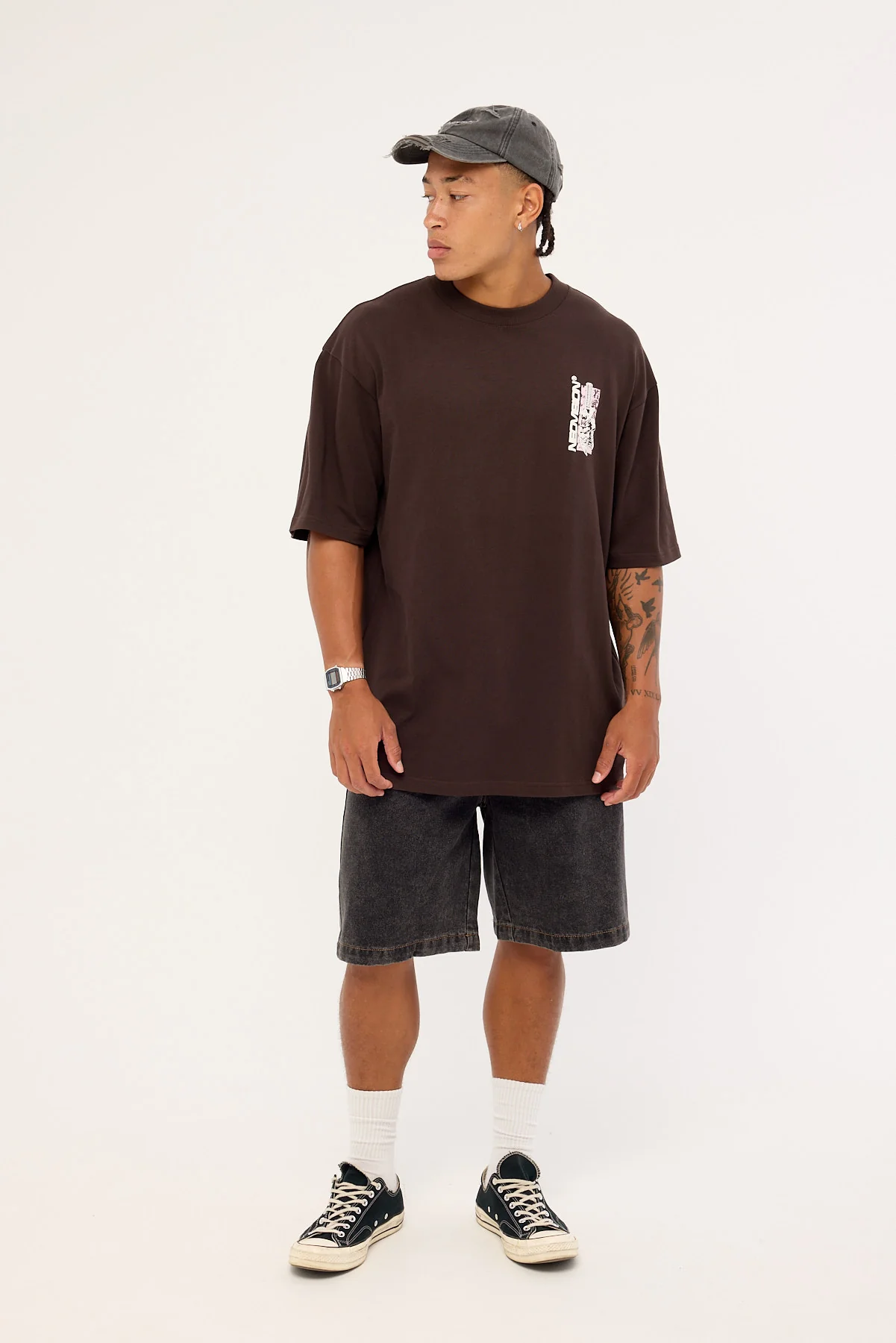 Neovision Shogun Oversize Super Heavy Tee Coffee Brown - Image 3