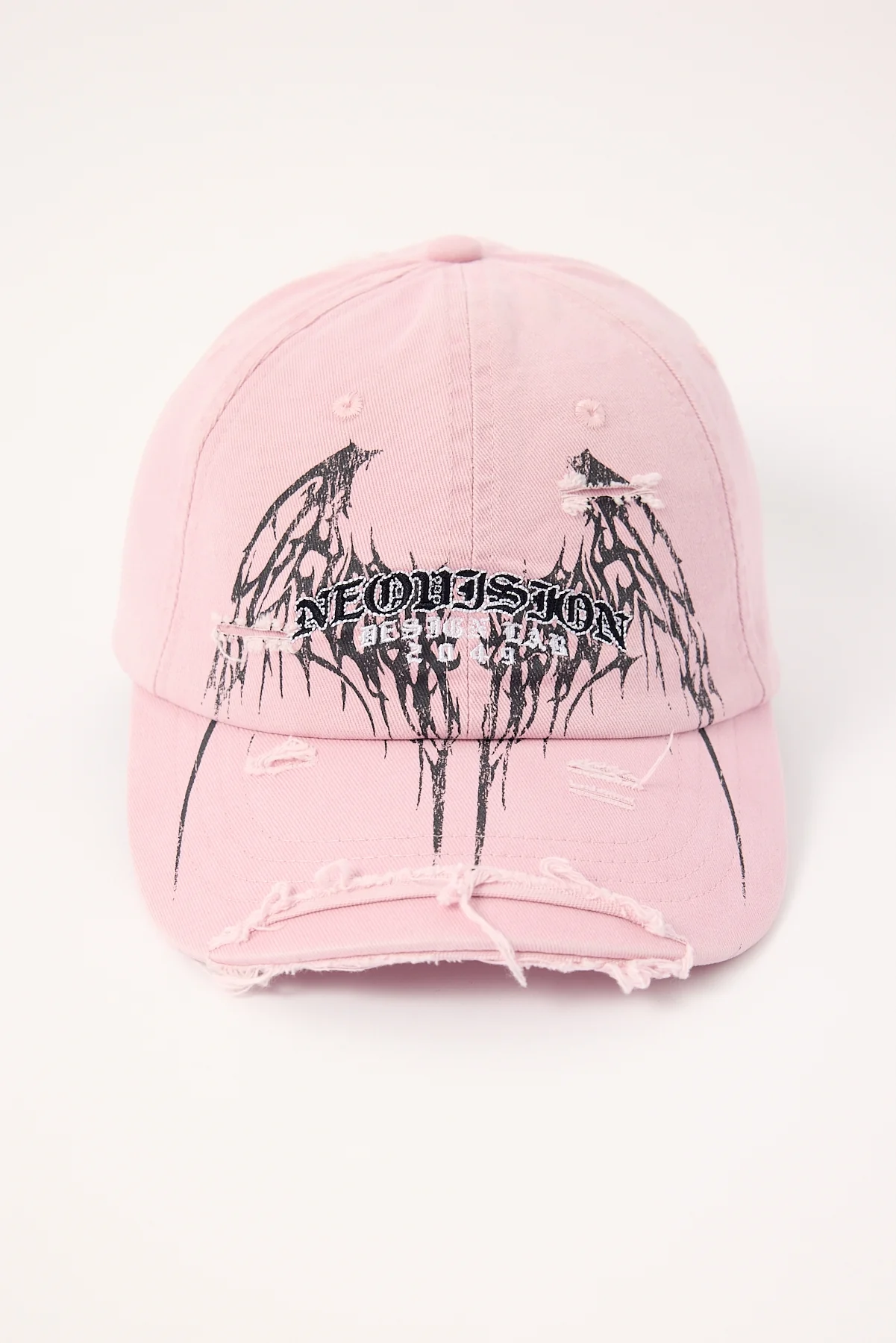 Neovision Shroud Distressed Dad Cap Baby Pink