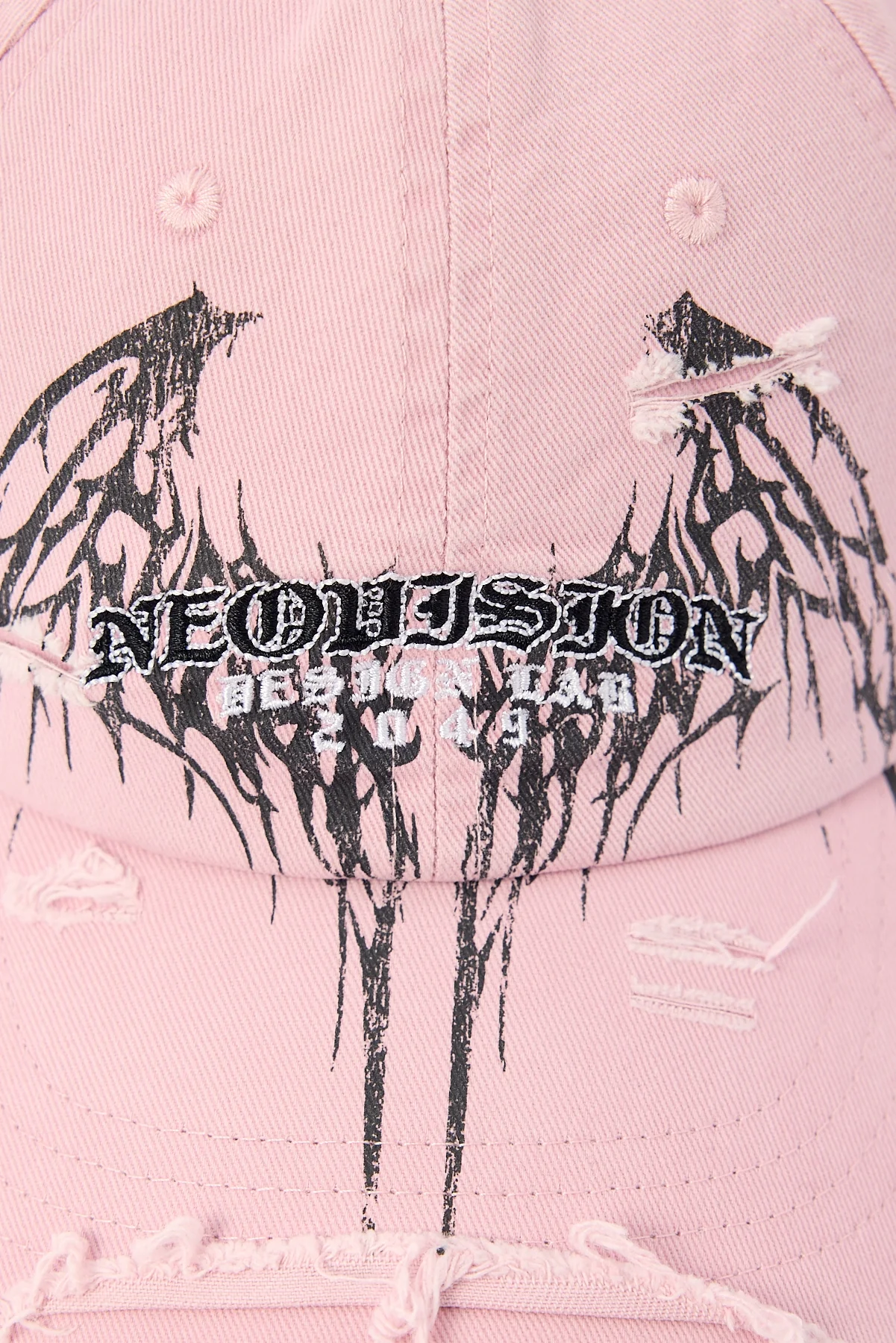 Neovision Shroud Distressed Dad Cap Baby Pink - Image 2
