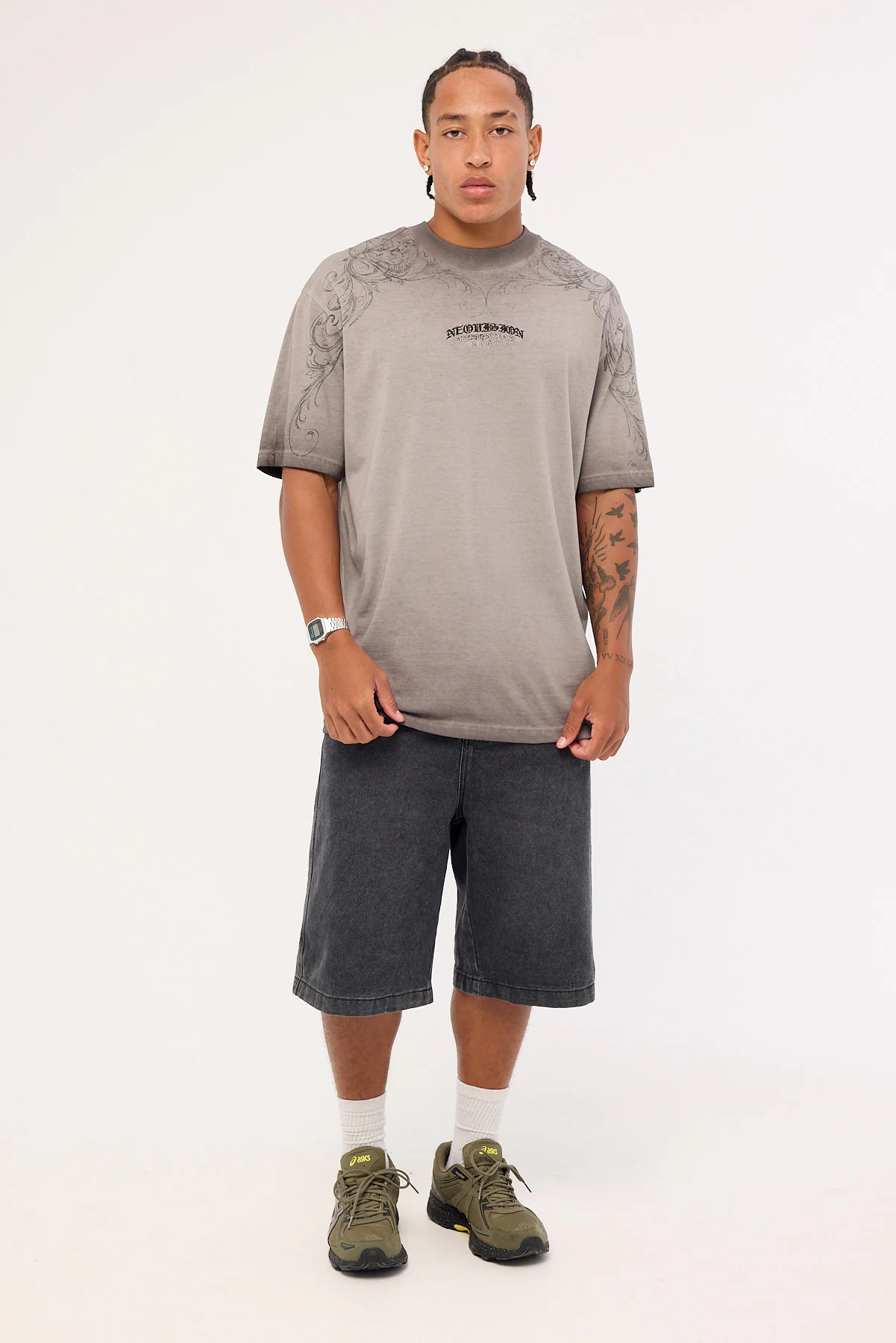 Neovision Shroud Oversize Super Heavy Tee Heavy Pigment Grey - Image 2