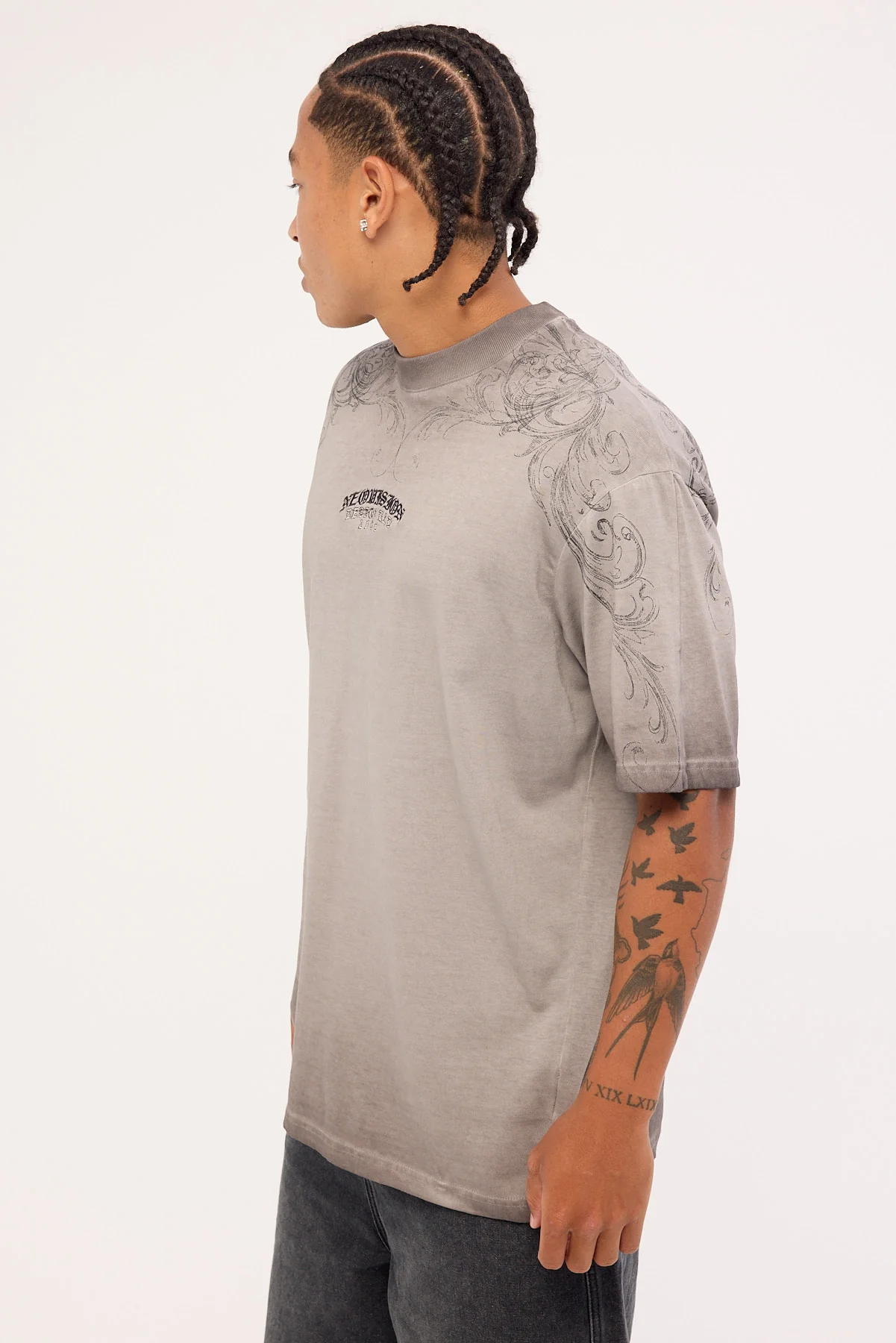 Neovision Shroud Oversize Super Heavy Tee Heavy Pigment Grey - Image 5