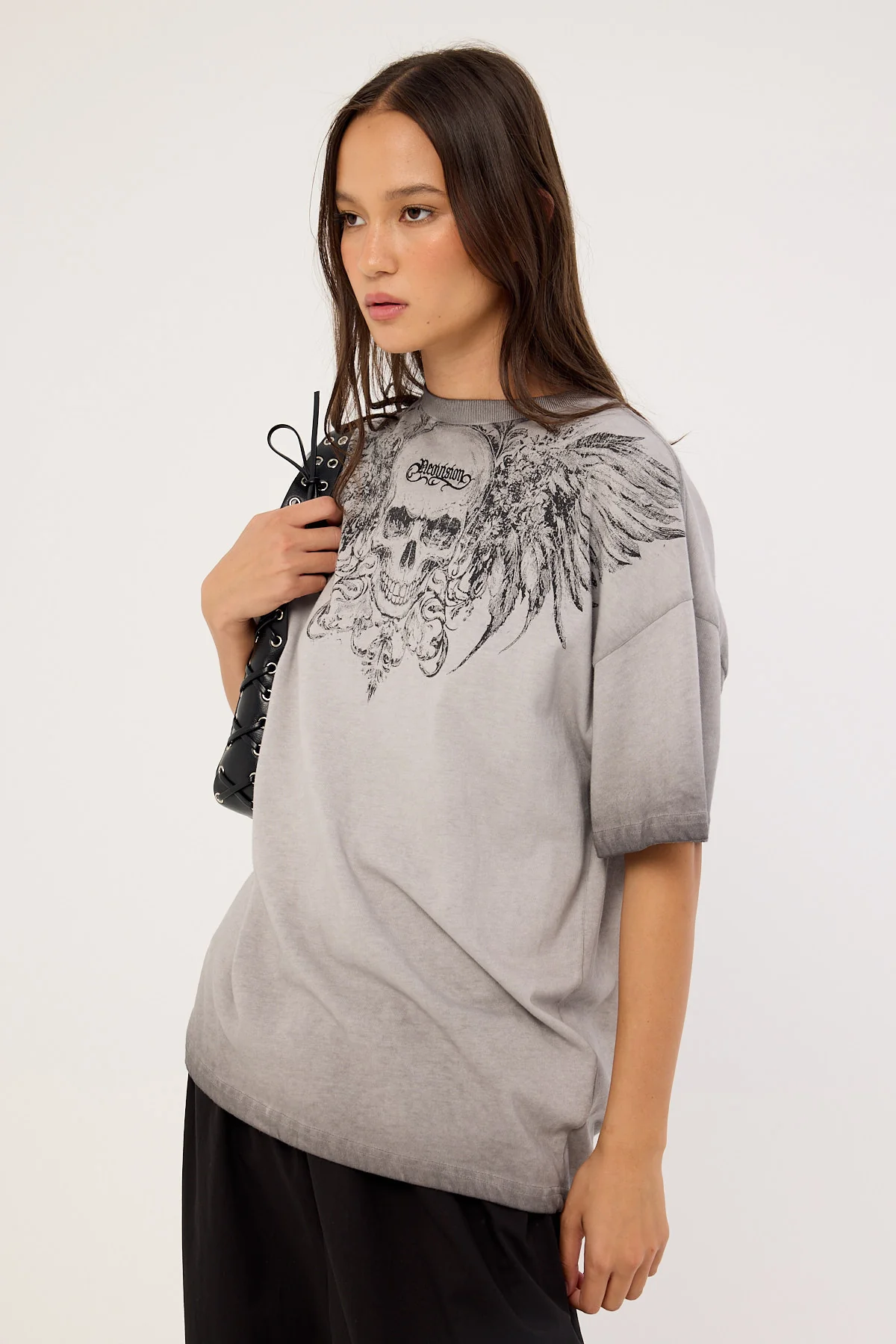 Neovision Skorn Heavyweight Relaxed Tee Pigment Washed Black - Image 4
