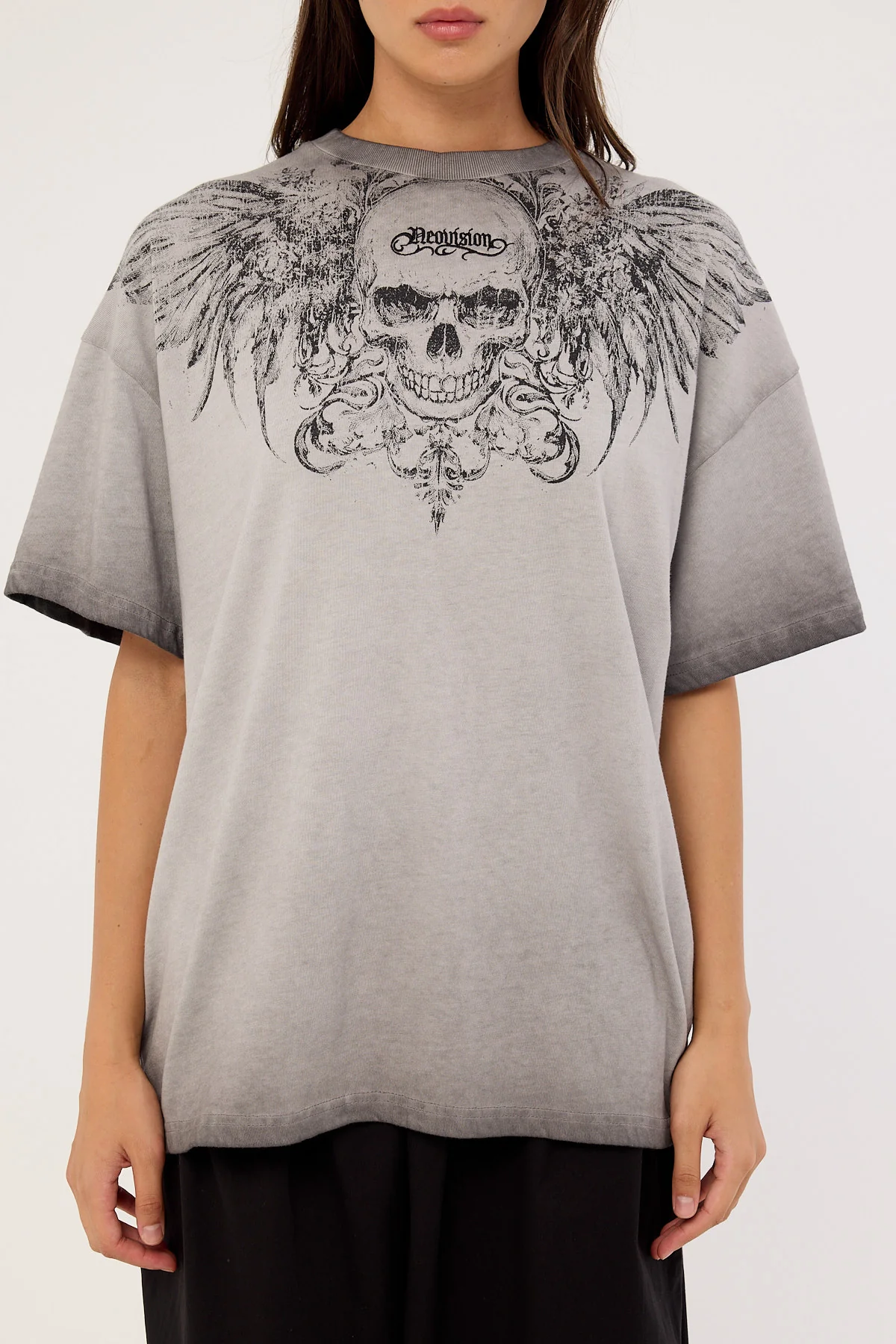 Neovision Skorn Heavyweight Relaxed Tee Pigment Washed Black - Image 7