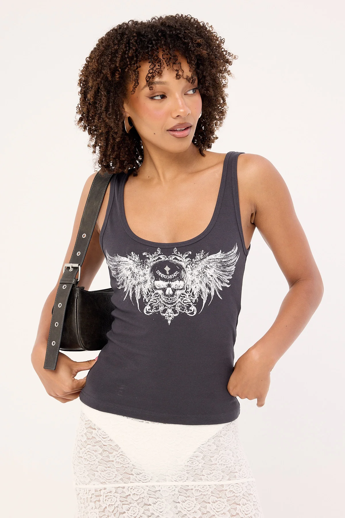 Neovision Skorn Singlet Tank Top Washed Black - Image 2